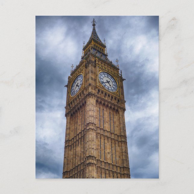 Big Ben in the Clouds | London, England Postcard (Front)