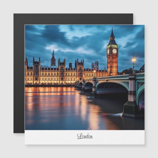 Big Ben, London. (Front/Back)