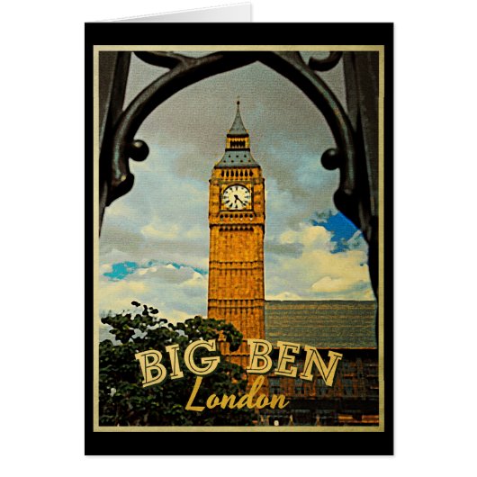 Big Ben London Cards (Front)
