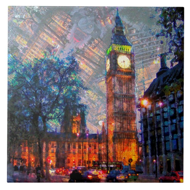 Big Ben London Ceramic Tile (Front)