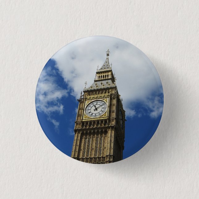 Big Ben, London, England Button (Front)