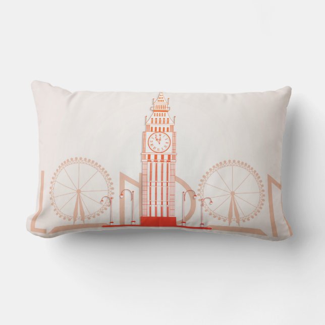 Big Ben London England Decorative Throw Pillow (Front)