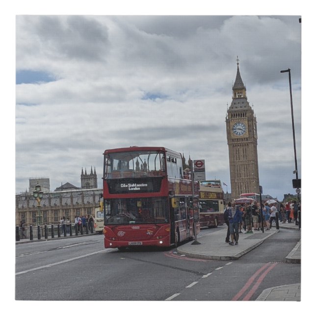 Big Ben London Faux Canvas Print (Front)