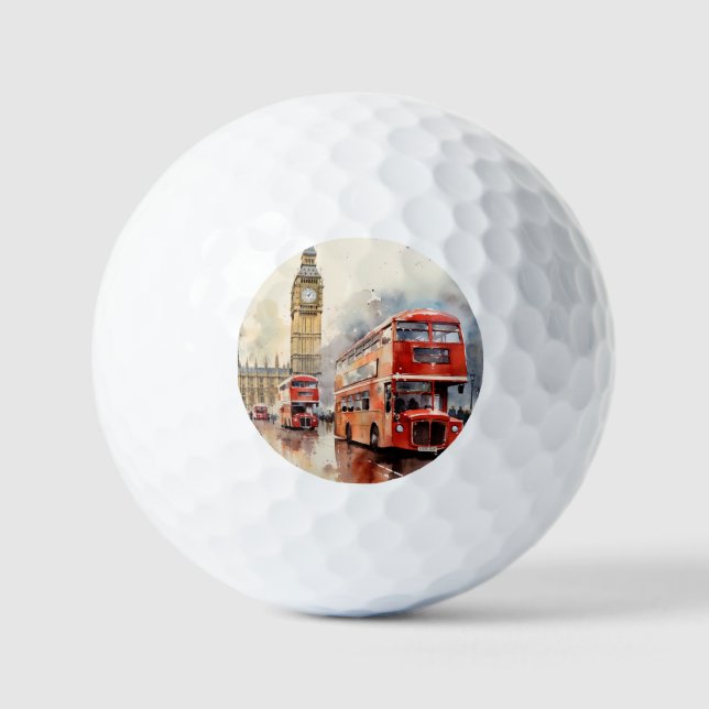 Big Ben, London. Golf Balls (Front)