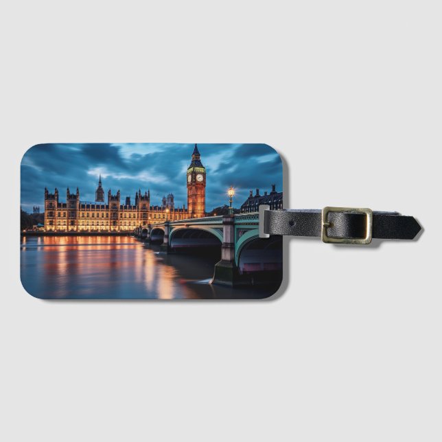 Big Ben, London. Luggage Tag (Front Horizontal)