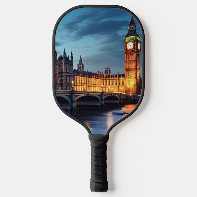 Big Ben, London. Pickleball Paddle (Front)