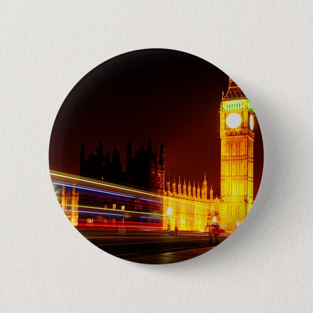 Big Ben, London Pinback Button (Front)
