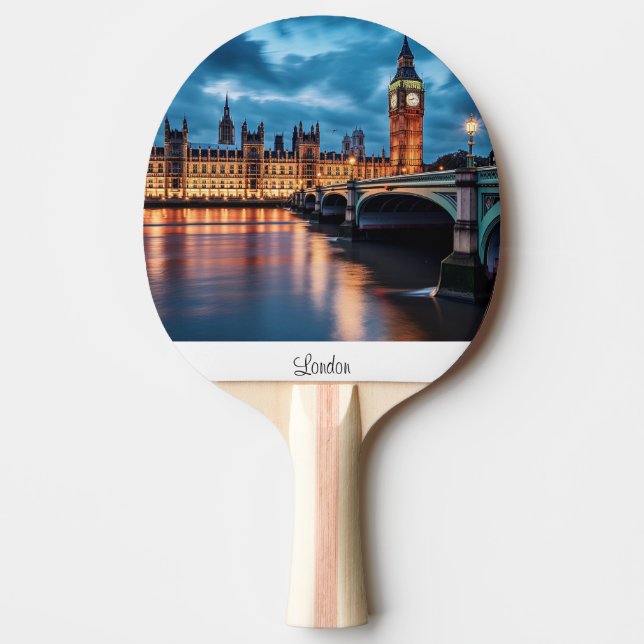 Big Ben, London. Ping Pong Paddle (Front)