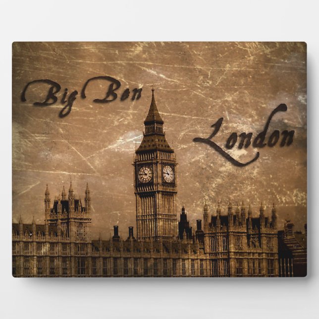 Big Ben, London plaque (Front)