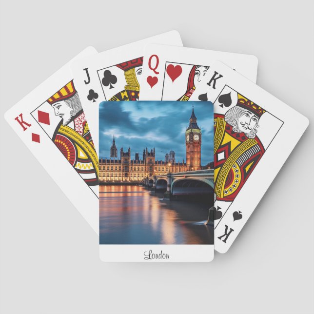 Big Ben, London. Poker Cards (Back)