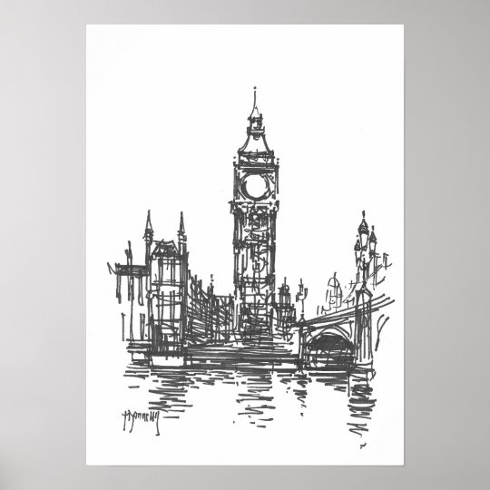 Big Ben London Print | Zazzle.com
