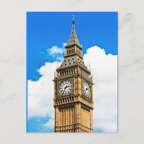 Big Ben London scenic photograph Postcard