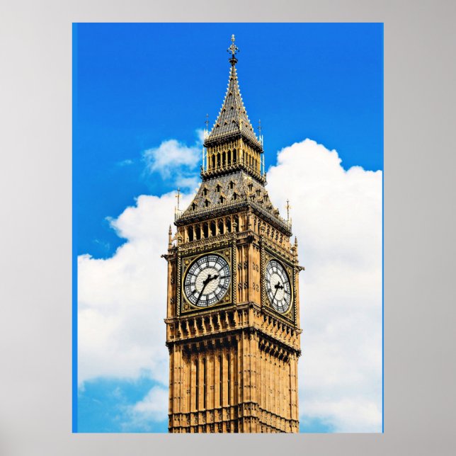 Big Ben, London, scenic photograph Poster (Front)