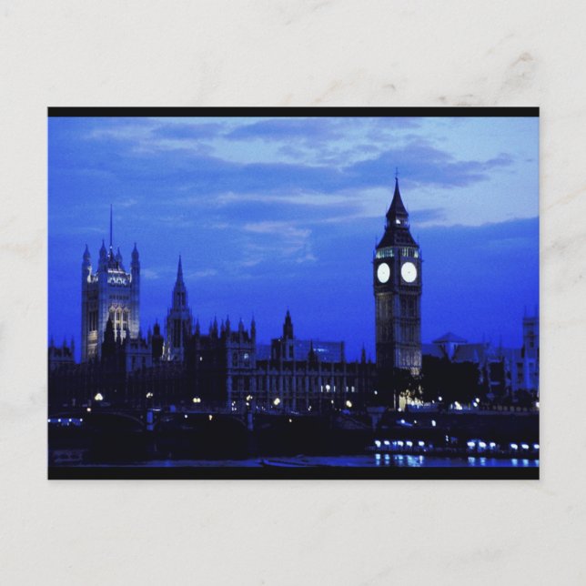 Big Ben London Skyline Postcard (Front)