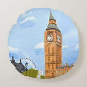 Big Ben London Throw Pillow