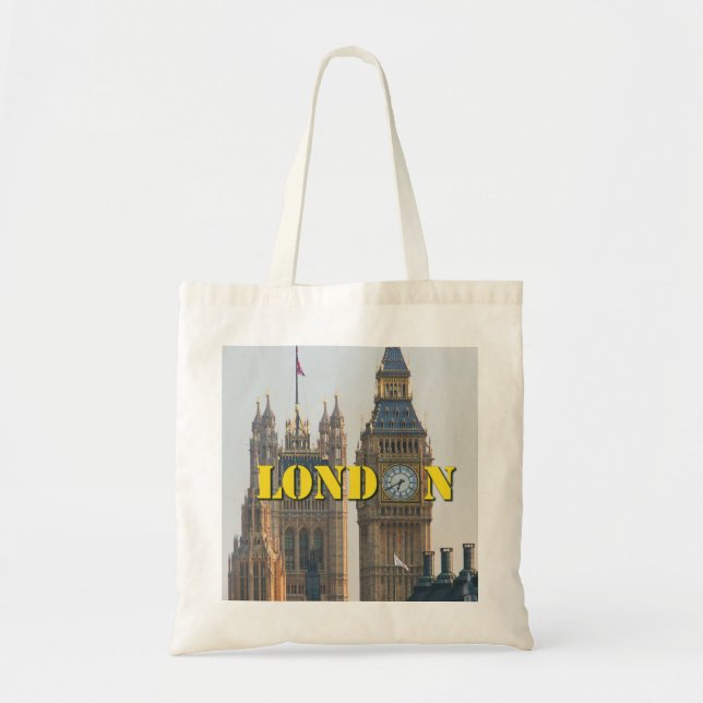 Big Ben LONDON Tote Bag (Front)