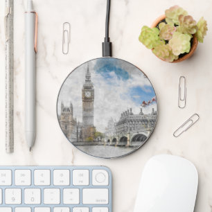 Big Ben London Travel – Iconic UK Landmark Qi Pad Wireless Charger