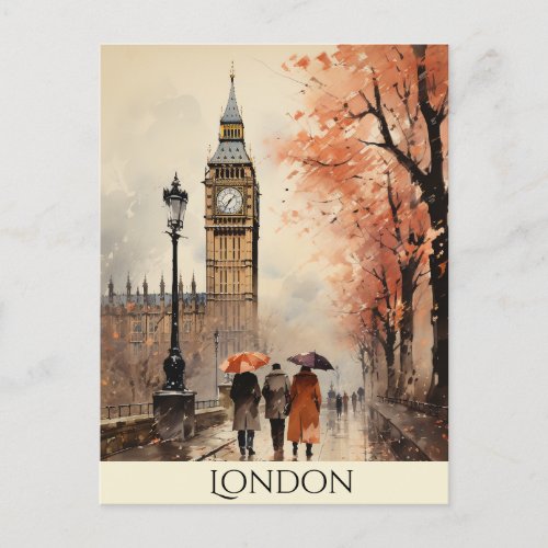 Big Ben  London  UK Parliament Postcard