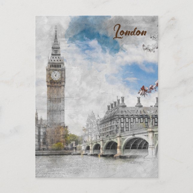 Big Ben London United Kingdom Postcard (Front)
