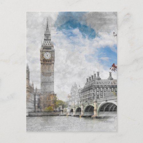 Big Ben London United Kingdom Postcard