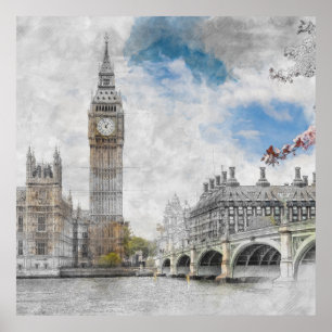 Big Ben, London, United Kingdom Poster