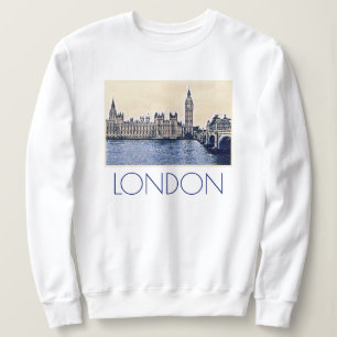 Big Ben London Watercolor ar Sweatshirt
