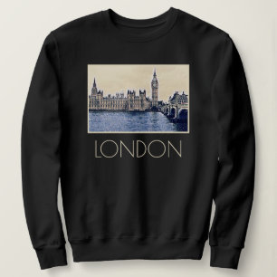 Big Ben London Watercolor art Sweatshirt