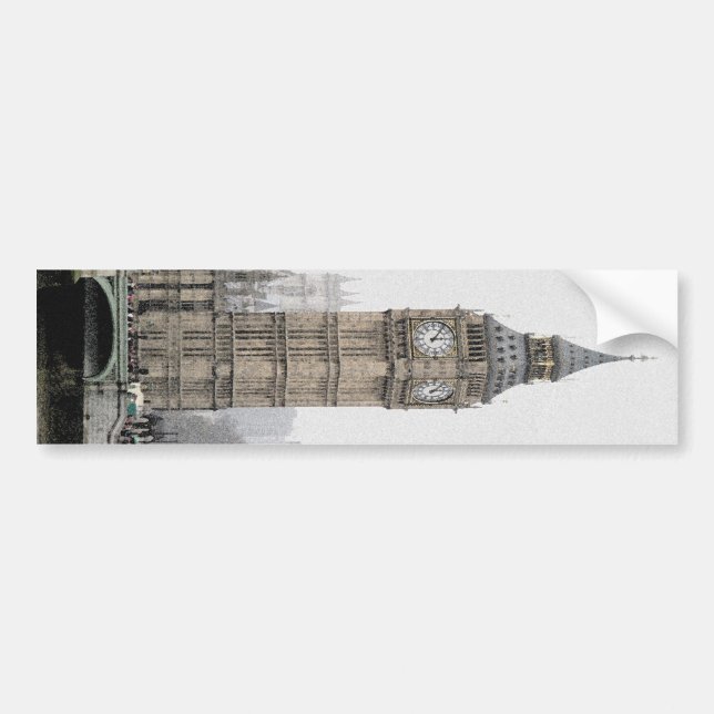 Big Ben London (Watercolour) Bumper Sticker (Front)