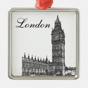 Big Ben Metal Ornament