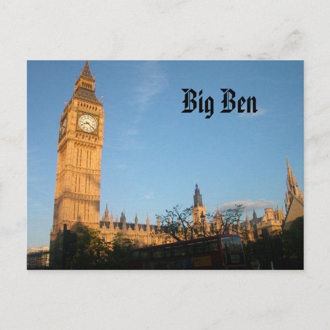 Big Ben Postcard (Front)