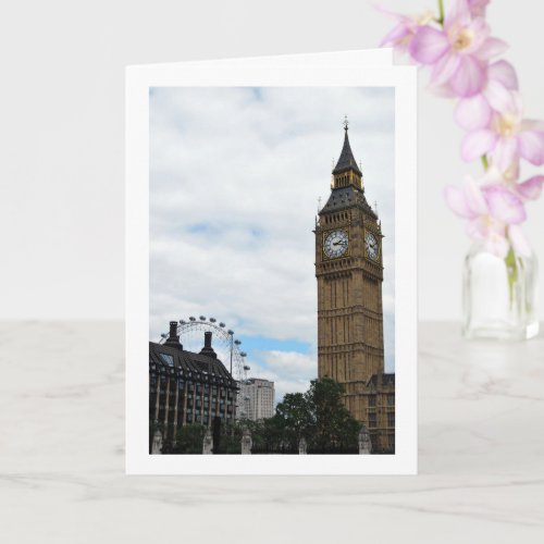 Big Ben  the London Eye England Card