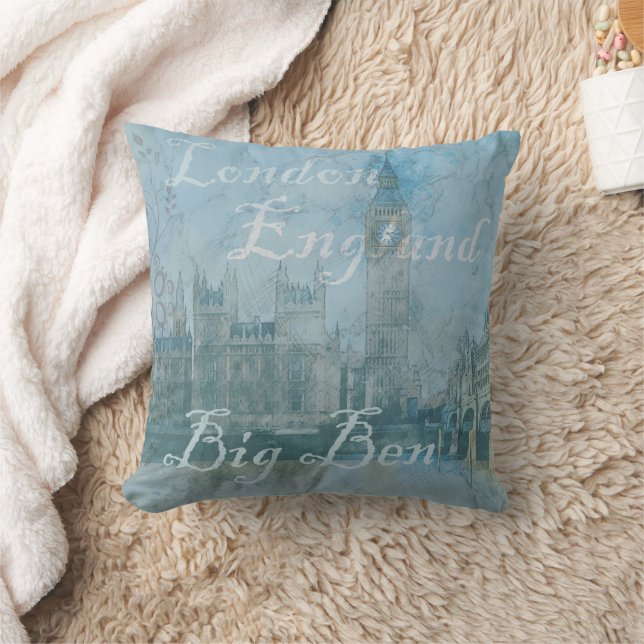Big Ben Throw Pillow (Blanket)