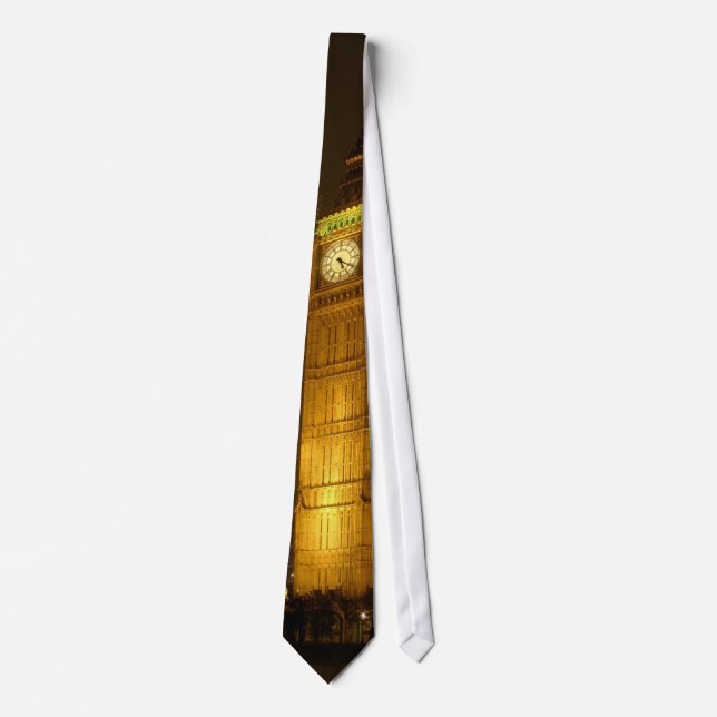 Big Ben ticks Goodnight Neck Tie (Front)