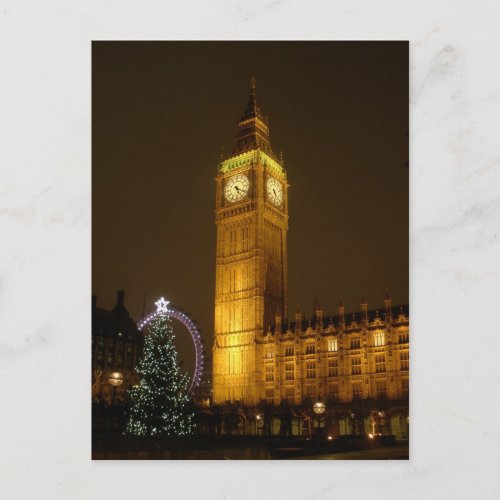 Big Ben ticks Goodnight Postcard