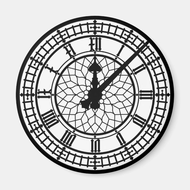 Big Ben Tower Clock Magnet (Front)