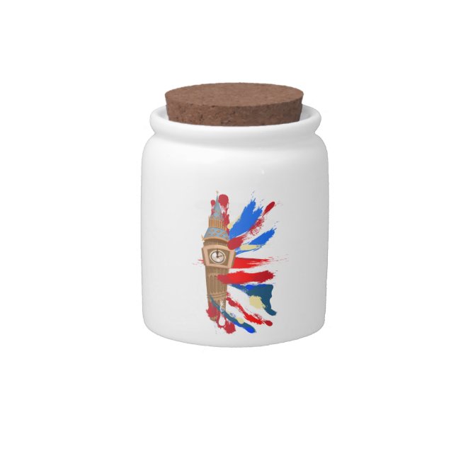 Big Ben Westminster Clock Tower Candy Jar (Front)