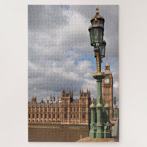 Big Ben with light in London Jigsaw Puzzle