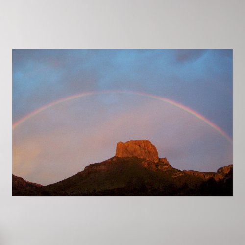 Big Bend _ Casa Grande Rainbow Poster