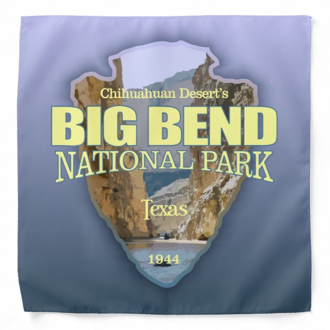 Big Bend National Park (arrowhead) Bandana (Front)