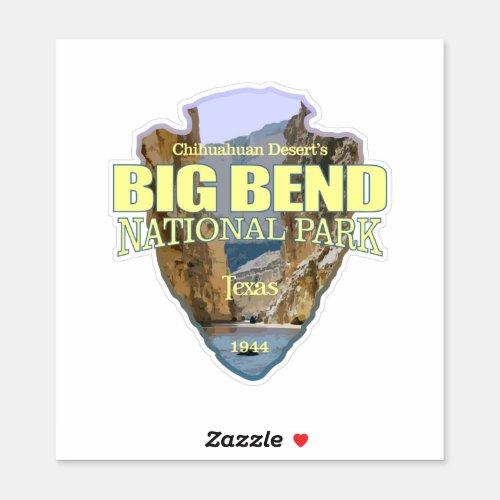 Big Bend National Park arrowhead Sticker
