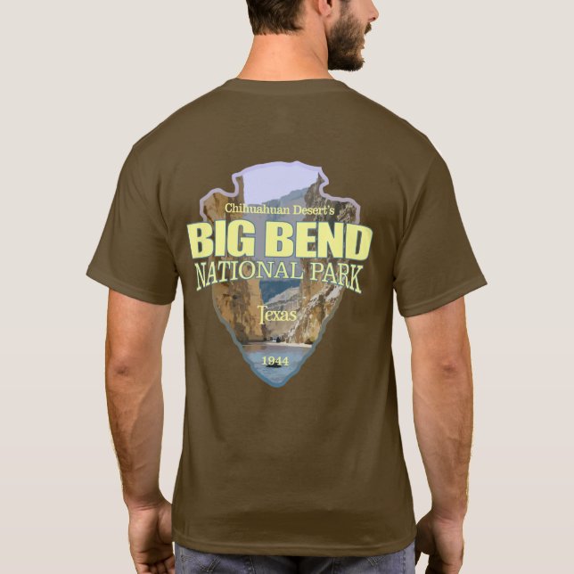 Big Bend National Park (arrowhead) T-Shirt (Back)