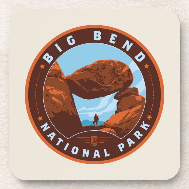 Big Bend National Park Beverage Coaster (Front)