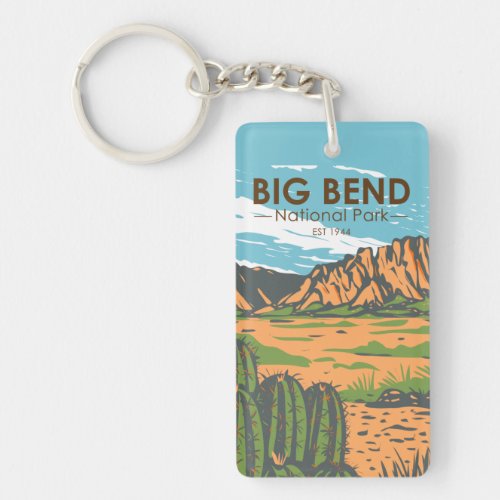 Big Bend National Park Chihuahuan Desert Two Sided Keychain