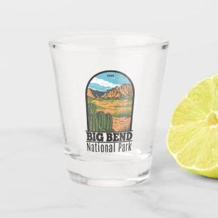 Big Bend National Park Chihuahuan Desert Vintage Shot Glass