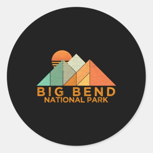 Big Bend National Park Classic Round Sticker