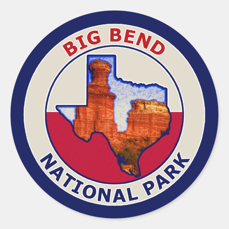 Big Bend National Park Classic Round Sticker | Zazzle