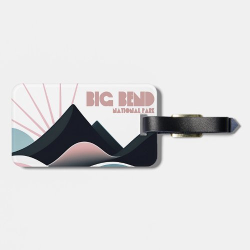 Big Bend National Park Colored Hills Luggage Tag