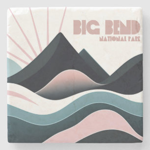 Big Bend National Park Colored Hills Stone Coaster