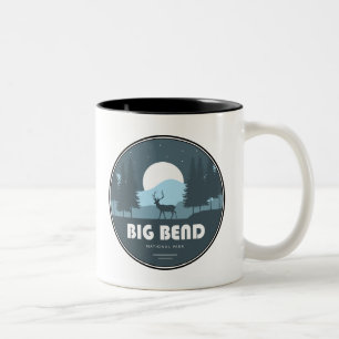 Big Bend National Park Deer Two-Tone Coffee Mug