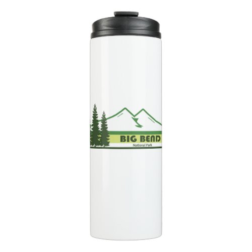 Big Bend National Park Green Stripes Thermal Tumbler